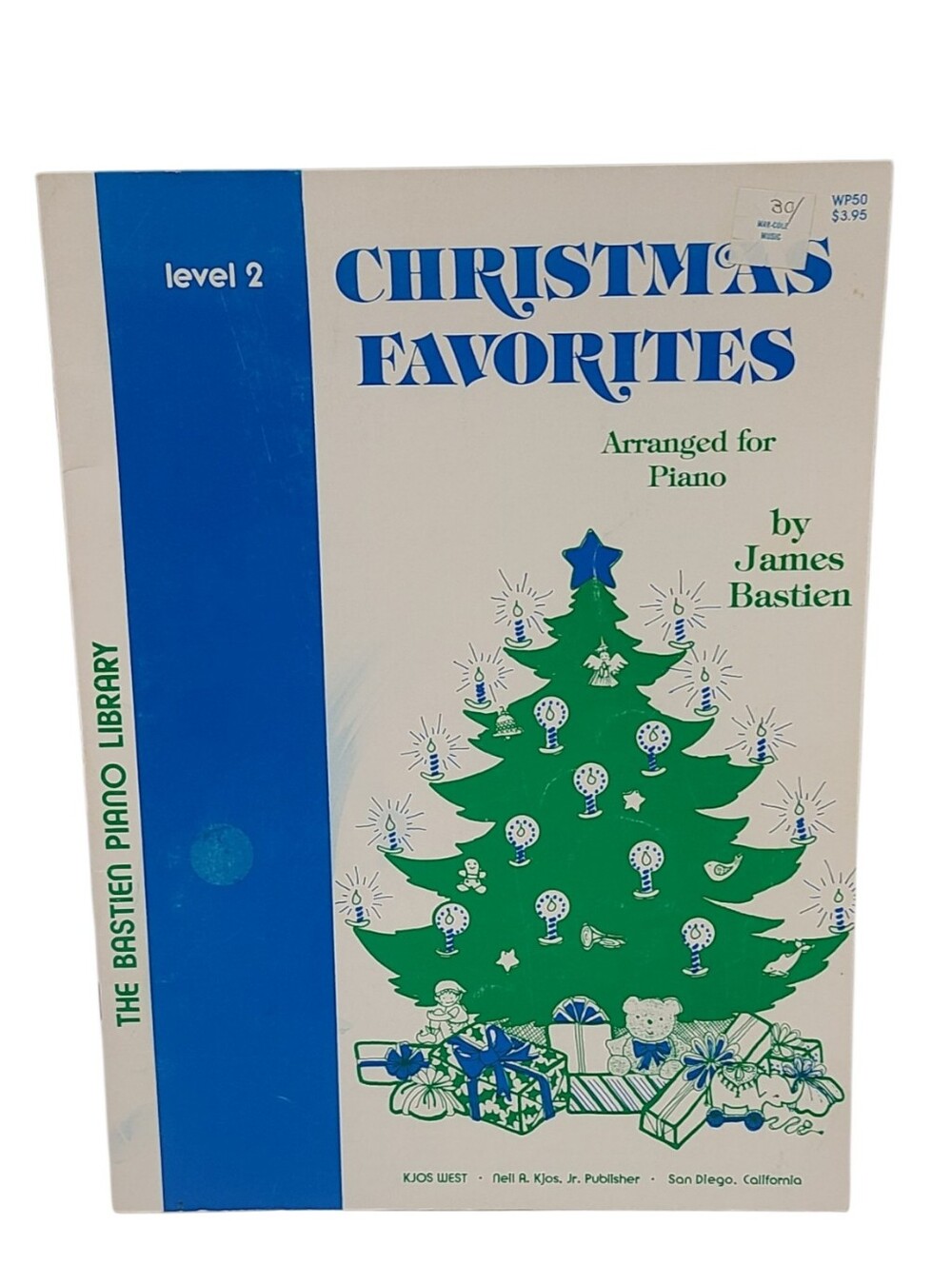 Vintage Bastien Piano Library Christmas Favorites Level 2 Sheet Music Book WP50